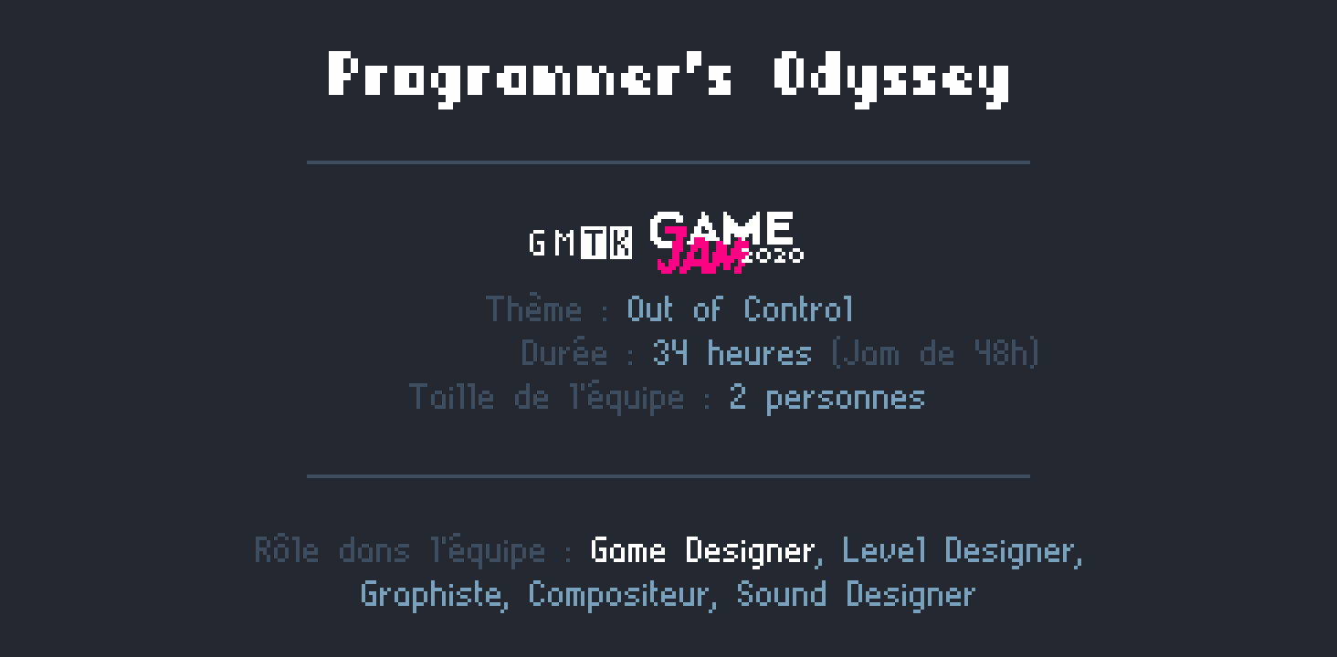 Introduction de Programmer's Odyssey